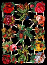 Glanzbilder mit Silber-Glimmer - Blumen mit Bienen, Käfern und Schmetterlingen Glanzbilder mit Silber-Glimmer - Blumen mit Bienen, Käfern und Schmetterlingen