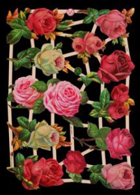 Glanzbilder mit Silber-Glimmer - 12 Rosen Glanzbilder mit Silber-Glimmer - 12 Rosen