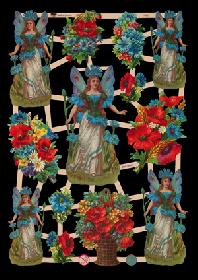 Glanzbilder - Elfen in Blumen Glanzbilder - Elfen in Blumen