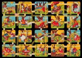 Glanzbilder mit Silber-Glimmer - 20 Osterbilder