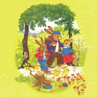 Servietten 33x33 cm - Osterspaziergang