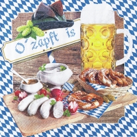 Servietten 33x33 cm - O zapft is Servietten 33x33 cm - O zapft is