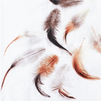 Servietten 33x33 cm - Feathers