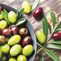 Servietten 33x33 cm - Pure Olives