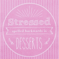 Servietten 33x33 cm - Dessert