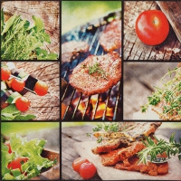 Servietten 33x33 cm - Tasty Barbecue