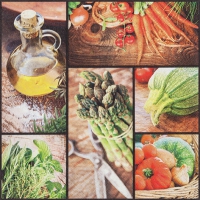 Servietten 33x33 cm - Fresh Vegetable
