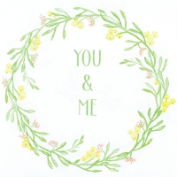 Servietten 33x33 cm - Mia: You&Me