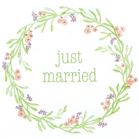 Servietten 33x33 cm - Mia: Just Married Servietten 33x33 cm - Mia: Just Married