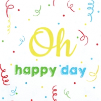 Servietten 33x33 cm - Oh Happy Day