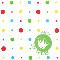 Servietten 33x33 cm - Happy Crown Servietten 33x33 cm - Happy Crown