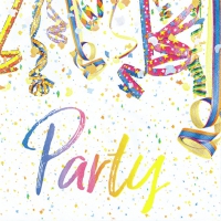 Servietten 33x33 cm - Colourful Party