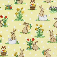 Servietten 33x33 cm - Little Rabbits