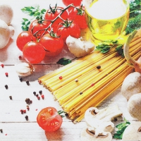 Servietten 33x33 cm - Spaghetti