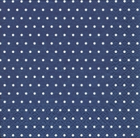 Servietten 33x33 cm - Mini Dots dark blue