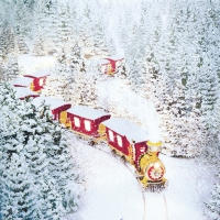 Servietten 33x33 cm - Polar Express