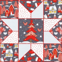 Servietten 33x33 cm - Christmas Patchwork Servietten 33x33 cm - Christmas Patchwork