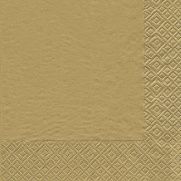 Servietten 33x33 cm - Uni gold