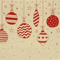 Servietten 33x33 cm - Just Baubles