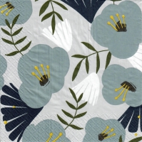 Servietten 24x24 cm - Anni bluegrey 