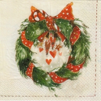 Servietten 33x33 cm - Havi napk Kranssi 