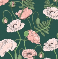 Servietten 33x33 cm - Unikkoaika vihr 