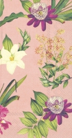 Buffet Servietten - FLOWERS OF PARADISE apricot