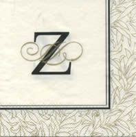 Servietten 25x25 cm - FLOURISH Z                              
