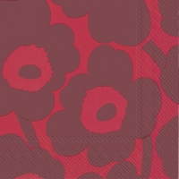 Servietten 25x25 cm - UNIKKO red red Servietten 25x25 cm - UNIKKO red red
