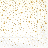 Servietten 25x25 cm - SILENCE white gold