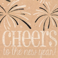 Servietten 25x25 cm - cheers to the new year