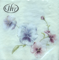 Servietten 25x25 cm - VIOLA IN VOGUE cream Servietten 25x25 cm - VIOLA IN VOGUE cream