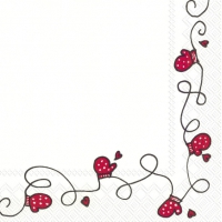 Servietten 25x25 cm - LOVELY GLOVES