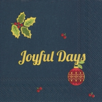 Servietten 25x25 cm - JOYFUL DAYS blue