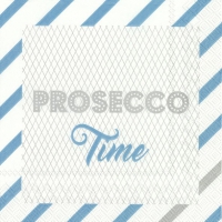 Servietten 25x25 cm - PROSECCO TIME turquoise