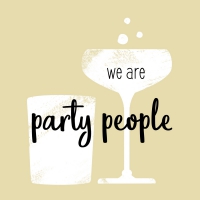Servietten 25x25 cm - we are party people
