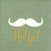 Servietten 25x25 cm - SAY HO! HO! celadon
