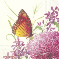 Servietten 25x25 cm - ALLIUM GARDEN cream
