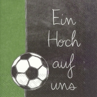 Servietten 25x25 cm - EIN HOCH AUF UNS green
