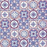 Servietten 25x25 cm - CARO (V&B) indigo