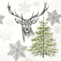 Servietten 25x25 cm - WINTER WILDLIFE
