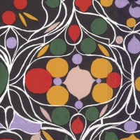 Servietten 25x25 cm - TALVIPALSATSI black Servietten 25x25 cm - TALVIPALSATSI black