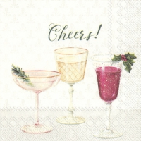 Servietten 25x25 cm - CHEERS!