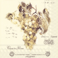 Servietten 25x25 cm - VIN BLANC
