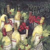Servietten 25x25 cm - CHRISTMAS WINE BUCKET