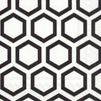 Servietten 25x25 cm - TROPICAL PARROTS black