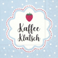Servietten 25x25 cm - KAFFEE KLATSCH light blue