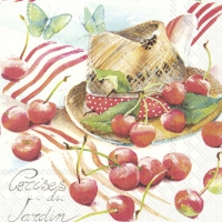Servietten 25x25 cm - SUMMER CHERRY