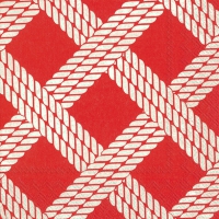 Servietten 25x25 cm - SAILOR´S ROPE red