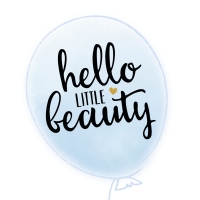 Servietten 25x25 cm - HELLO LITTLE BEAUTY light blue